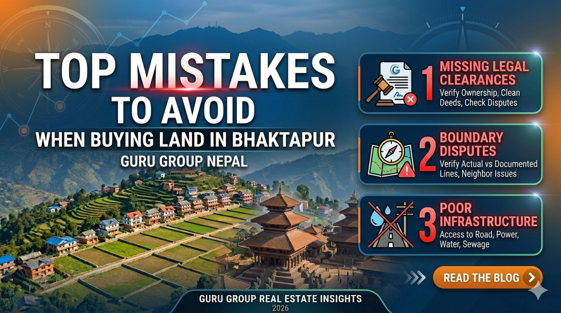 Top Mistakes to Avoid When Buying Land in Bhaktapur | Guru Group Nepal