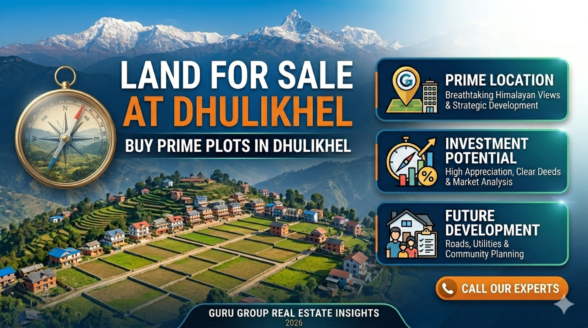 Land for Sale at Dhulikhel | Buy Prime Plots in Dhulikhel – Guru Group